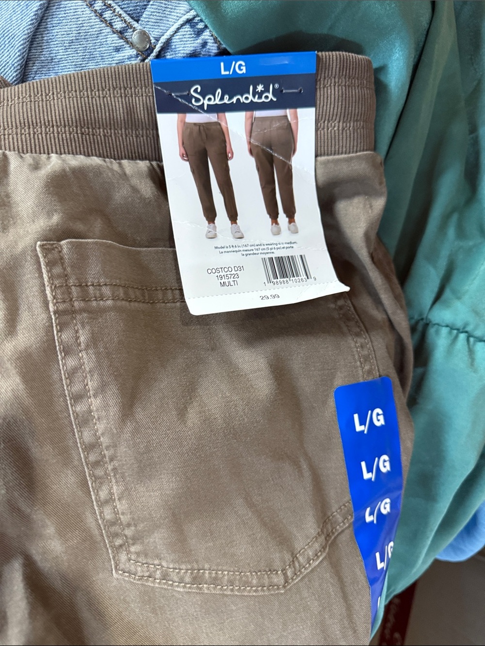 Splendid women Tan Chino Jogger Pants